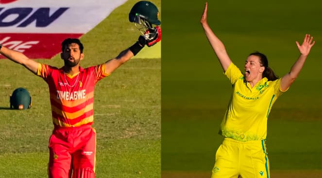 Sikandar Raza and Tahlia McGrath claim the ICC Player of the Month honours
